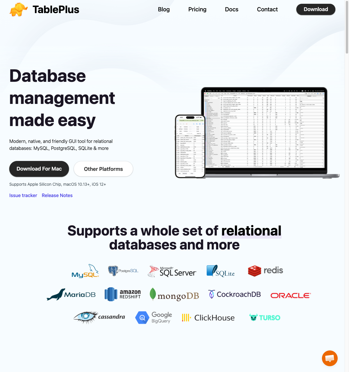 TablePlus - modern native database client